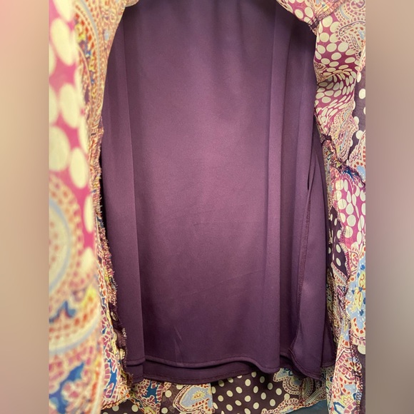 Paisley Polka Dot Sheer Skirt - Picture 5 of 6